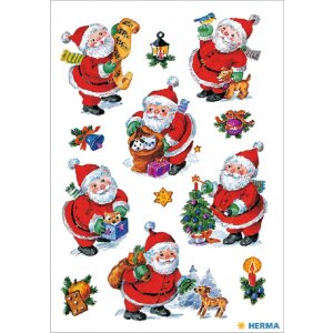 HERMA 15502 Dekor Sticker Weihnachtsmotive Bunt Set