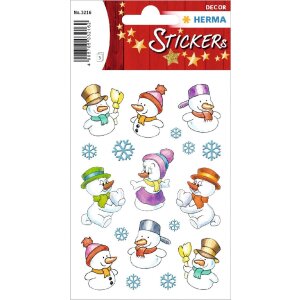 HERMA 15502 Dekor Sticker Weihnachtsmotive Bunt Set