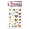 HERMA 15534 Creative Sticker Herzen Gold Silber Liebevolles Design Set