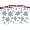 HERMA 15547 Set Fensterbilder Weihnachten Sterne silber 45 Stück