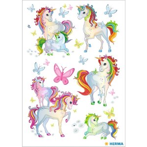HERMA 15630 Classic Tattoo Bunt Einhorn Best Friends
