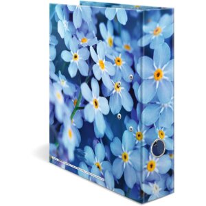 HERMA 19557 Motiv-Ordner A4 Blue Flowers