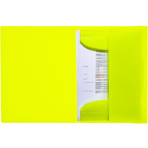 HERMA 19655 Folder A4 PP Neon Yellow Fermoare elastică rezistentă la uzură