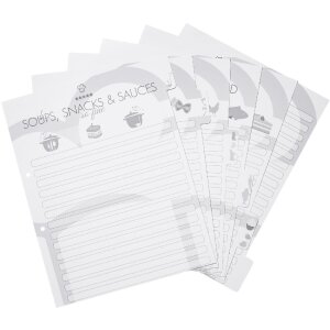 HERMA 19668 Rezeptordner A4 "Home Cooking" Schwarz Gold-Design