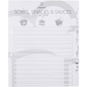 HERMA 19669 Rezeptordner A4 "Cooking with Love" Grau Gold-Herzen