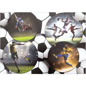 HERMA 19739 Papierkorb Fußball-Design stabil Karton 22x31.5cm