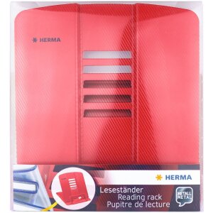 HERMA 19973 Leseständer rot 5 Stufen verstellbar rutschfest