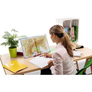 HERMA 19973 Leseständer rot 5 Stufen verstellbar rutschfest