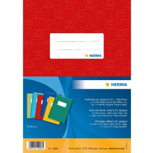 HERMA 19996 Heftschoner Set A5 gedeckt 10 Stück...