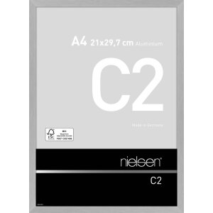 Nielsen Aluminium-Bilderrahmen C2 struktur silber matt...