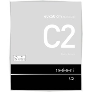 Nielsen Aluminium Bilderrahmen C2 weiß glanz 40x50...