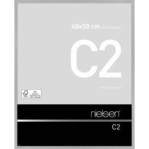 Nielsen Aluminium-Bilderrahmen C2 Struktur Silber Matt...
