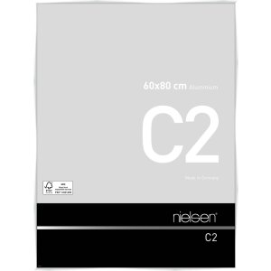 Nielsen Aluminium-Bilderrahmen C2 weiß glanz 60x80...