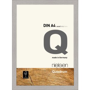 Nielsen Holz-Wechselrahmen Quadrum 21x29,7 cm zementgrau