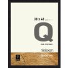 Nielsen Quadrum Holzrahmen 30x40 cm rabenschwarz Normalglas Blockprofil
