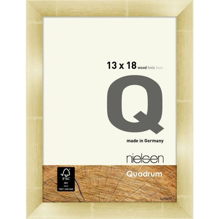 Nielsen Holz-Wechselrahmen Quadrum 13x18 cm gold