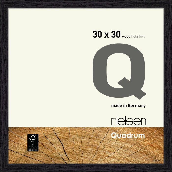 Nielsen Quadrum cadru din lemn 30x30 cm negru corb