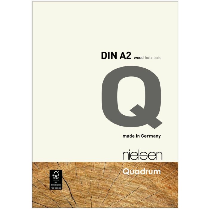 Nielsen Quadrum cadru din lemn 42x59.4 cm alb sticlă standard DIN A2