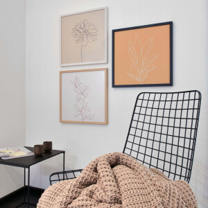 Rama foto Nielsen Quadrum 40x40 cm, lemn de molid, zementgrau