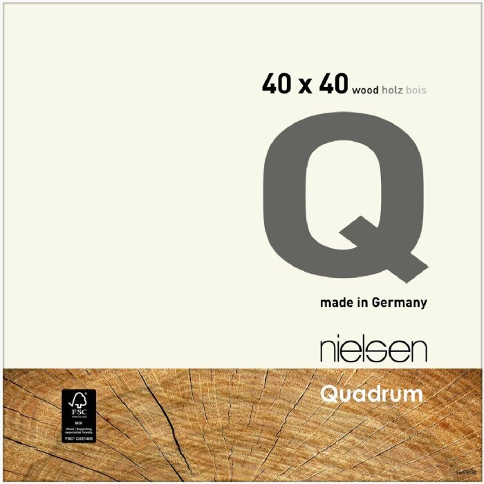 Ramă foto Nielsen Quadrum 40x40 cm albă acoperitoare