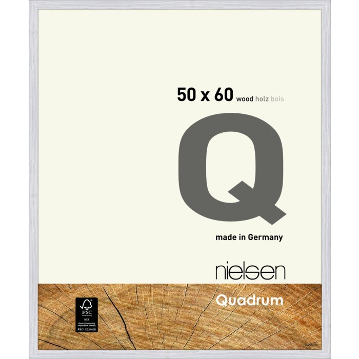 Nielsen cadru detașabil din lemn Quadrum 50x60 cm alb zăpadă