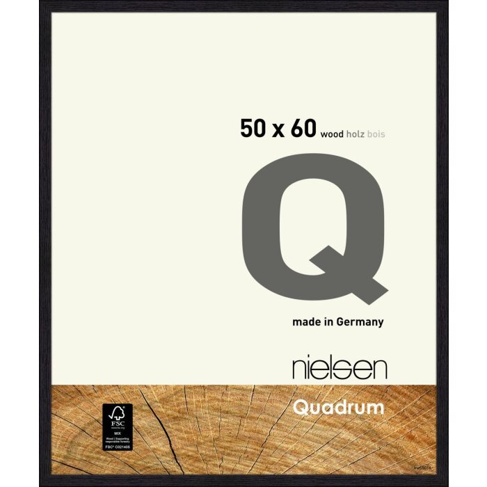 Nielsen Quadrum cadru din lemn 50x60 cm negru corb