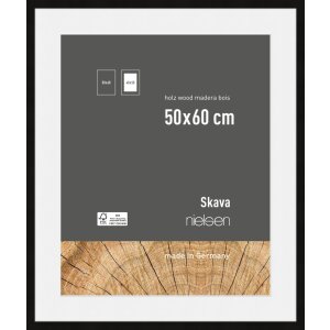 Nielsen Holz-Bilderrahmen Skava schwarz 50x60 cm mit...