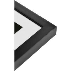 Nielsen Holz-Bilderrahmen Skava schwarz 50x60 cm mit Passepartout