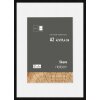 Nielsen Holzbilderrahmen Skava schwarz 42x59 cm mit Passepartout 29,7x42 cm