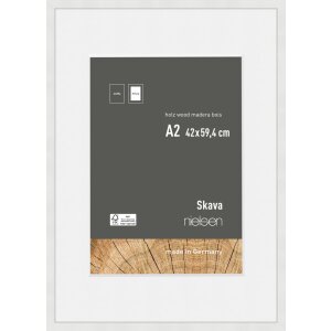 Nielsen Skava Holz-Bilderrahmen weiß 42x59,4 cm mit...