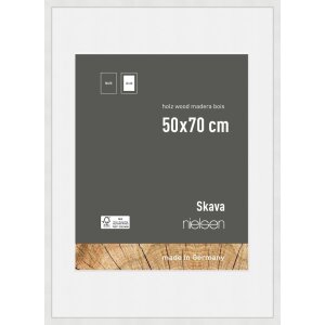 Nielsen Holz-Bilderrahmen Skava weiß 50x70 cm mit...