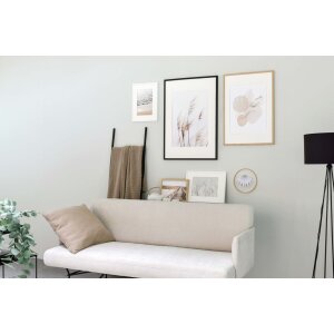 Nielsen Holz-Bilderrahmen Skava schwarz 60x80 cm mit Passepartout 50x70 cm