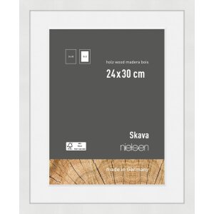 Nielsen Holz-Bilderrahmen Skava weiß 24x30 cm mit...