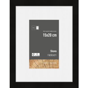 Nielsen Holz Bilderrahmen Skava schwarz 15x20 cm mit...