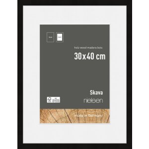 Nielsen Holz-Bilderrahmen Skava schwarz 30x40 cm mit...