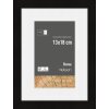 Nielsen Holz-Bilderrahmen Skava schwarz 13x18 cm mit Passepartout 9x13 cm