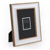 ZEP Holz Fotorahmen Vienna 10x15 cm bis 15x20 cm Weiß Gold