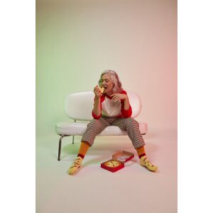 Pereche de călcâi Crew Napoli Pizza Full – EatMySocks