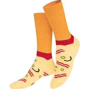 EatMySocks Doppelpackung Crew-Socken Napoli Pizza Full