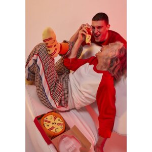 Pereche de călcâi Crew Napoli Pizza Full – EatMySocks