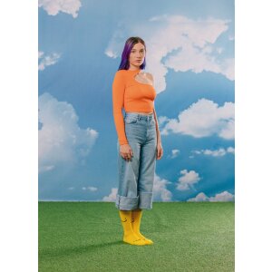 Pereche de pantofi lungi EatMySocks – Luni tristă, Vineri veselă