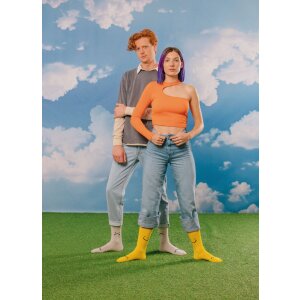 Pereche de pantofi lungi EatMySocks – Luni tristă, Vineri veselă