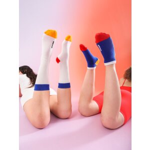 Set pantofi EatMySocks cu model ouă de păsăre, 2 perechi
