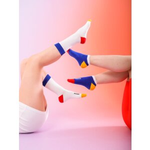 Set pantofi EatMySocks cu model ouă de păsăre, 2 perechi