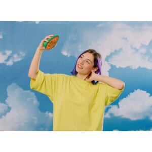 Pantofi lungi EatMySocks Juicy Papaya – cadou plin de bucurie