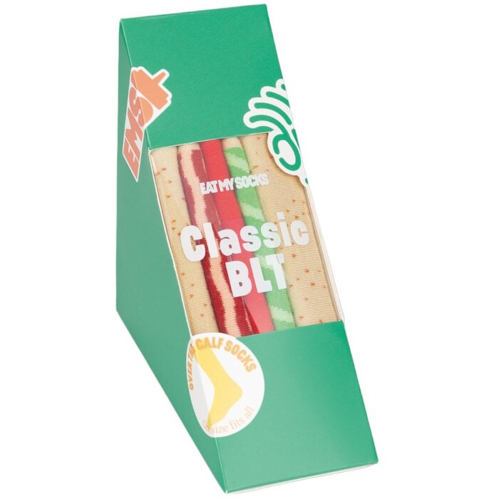 EatMySocks Lange Socken Classic BLT Sandwich-Socken 1 Paar BLT Design