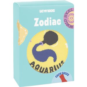 EatMySocks Crew Socken Zodiac Aquarius Sternzeichen...