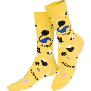 EatMySocks Crew Socken Zodiac Aquarius Sternzeichen...