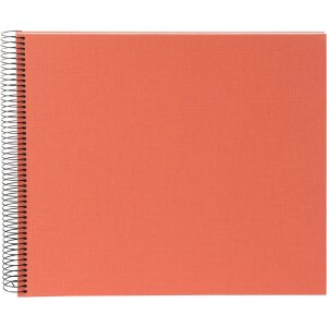 Goldbuch Spiralalbum Bella Vista lachs 34x30 cm 40 weiße Seiten Fotokarton