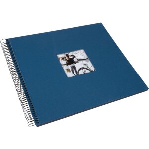 Goldbuch Spiralalbum Bella Vista petrol 34x30 cm 40 Seiten schwarz mit Ausstanzung
